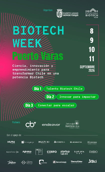 Afiche Oficial Biotech Week Puerto Varas 2026